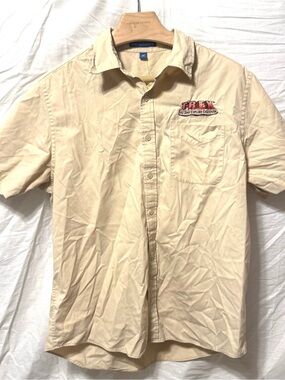T-rex Cafe Employee Button Up Shirt Large